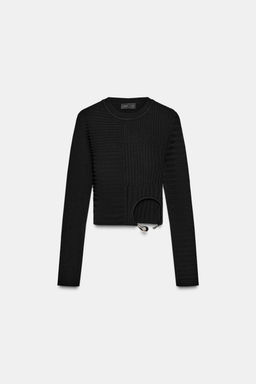 RIBBED KNIT TOP WITH APPLIQU_ - Zara фото 5