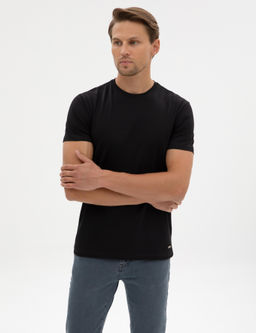 Siyah Slim Fit Basic Ti__rt - Pierre cardin фото 3