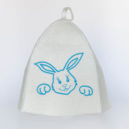 Шапка детская Классическая с вышивкой "Заяц" арт. 4145