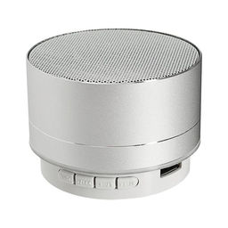 Портативная колонка Luazon LAB-05, 3 Вт, 520 мАч, Bluetooth, USB, microSD, microUSB, серебристый