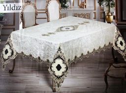 Скатерть EFOR YILDIZ 160*220 кремовый