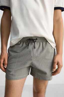 SEERSUCKER MID-LENGTH SWIMMING TRUNKS - Zara фото 44