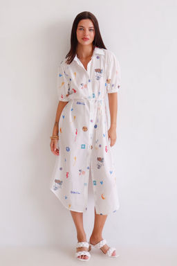 Martichelli Платье летнее с принтом