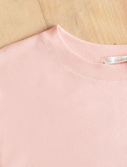 Футболка с принтом свободная из премиального 100% хлопка - Vilatte фото 5