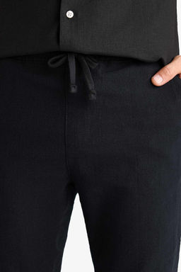 %100 Pamuk Relax Fit Rahat Kesim Yazl_k M_slin K_sa Pa_a Pamuklu Jogger Pantolon