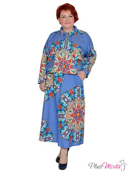 Парка Модель №1491 размеры 44-84 - Plusmoda фото 7