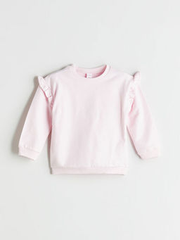 Bisiklet Yaka K?z ?ocuk Sweatshirt