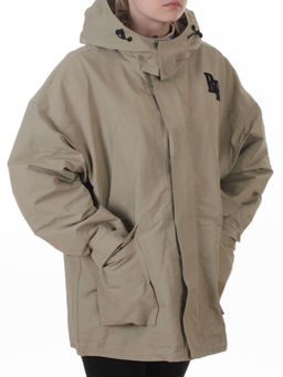 3097 GREY/GREEN Куртка демисезонная женская (100 гр. холлофайбер)