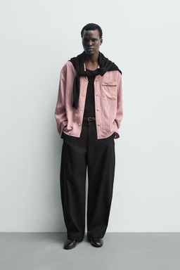 STRIPED FLOWING SHIRT - Zara фото 9