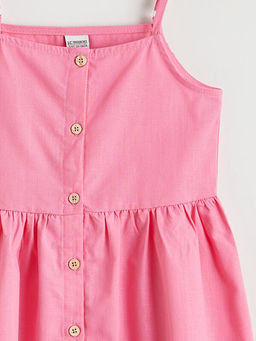 Kare Yaka ?p Ask?l? K?z ?ocuk Elbise