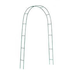 Арка садовая, 240×125×20 см, для вьющихся растений, металлическая, зелёная