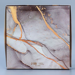 Цена за 5 шт. Коробка складная Мрамор, 20 х 20 х 4 см - Дарите счастье фото 4