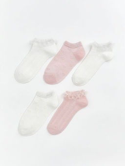 Dantel Detayl? K?z ?ocuk Patik ?orap 5li