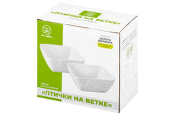 Набор салатников 2 пр. 14,5*14,5*6,3 см 700 мл Птички на ветке - Elan gallery фото 9