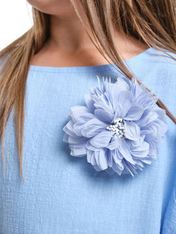 Заколка-брошь PR3966 голубой