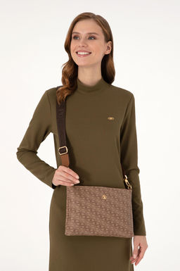 Женская светло-коричневая сумка через плечо Неожиданная скидка в корзине