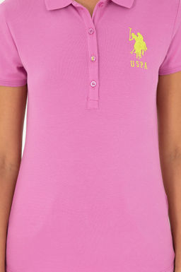 Женская фиолетовая базовая футболка - U.s. polo assn фото 6