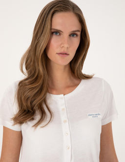 Beyaz Lohusa Pijama Tak_m_