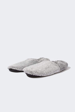 Мужские домашние тапочки без шнуровки на плоской подошве