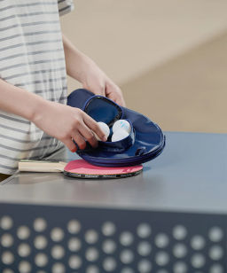 Чехол для ракетки для настольного тенниса Donic Trend Cover, с карманом, синий/красный