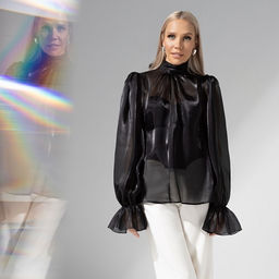 Блуза с акцентным бантом на спинке Дороже золота - Charutti фото 4