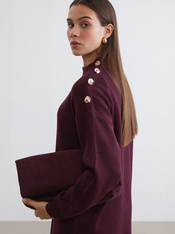 Dik Yaka Kad?n Triko Tunik