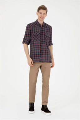 Мужские брюки песочного цвета из парусины - U.s. polo assn фото 3