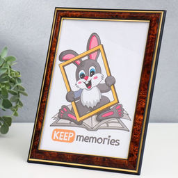 Фоторамка для фото 15×21 см Keep memories, Lotta, пластик под тёмный орех