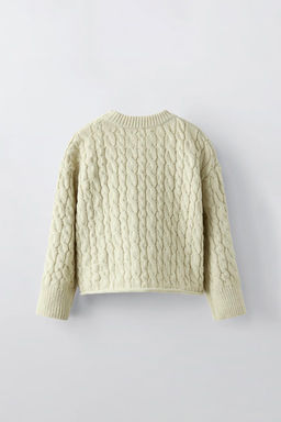 CABLE-KNIT CHENILLE SWEATER - Zara фото 11