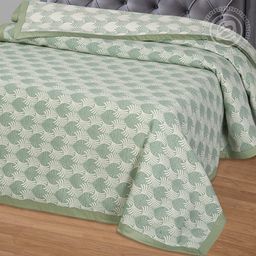 Сара зеленая 180*235/1 шт. Жаккардовые (хлопок)
