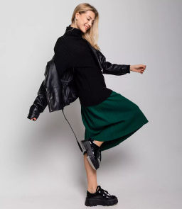 Свитер #КТ5126, чёрный