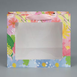 Пакет крафтовый с пластиковым окном Ты прекрасна, 24 20 11 см - Дарите счастье фото 2