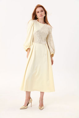 Платье NIKVA н416-4 сливочный