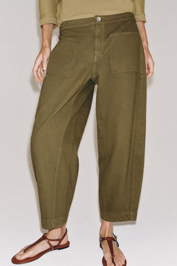 PANTAL?N BARREL ZW COLLECTION / Khaki