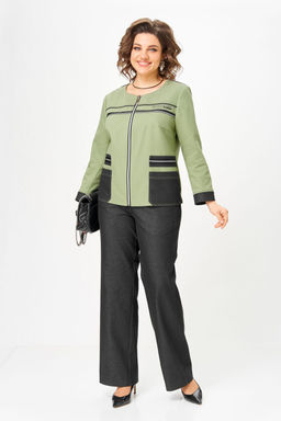 Костюм Aira Style 24249 зелёный-графит