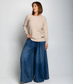 Джемпер #КТ8066, бежевый