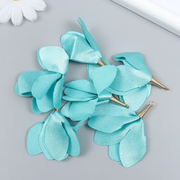 Декор для творчества текстиль Бутон, воды, набор 6 шт., 6 см