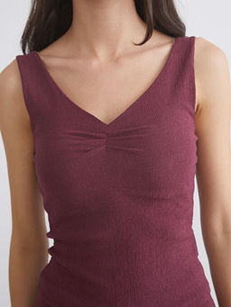 V Yaka Dokulu B?zg?l? Bluz