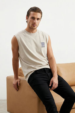 Ta_ Oversize/Geni_ Kesim %100 Pamuklu Nak__l_ Atlet TMNSS25AL00004