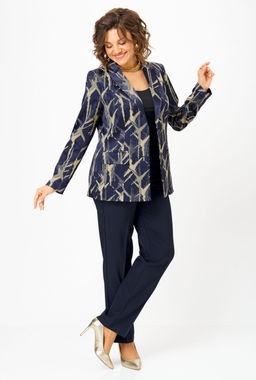 Жакет БелЭльСтиль 412 синий+золото