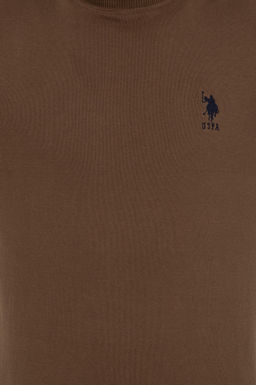 U. S. Polo Assn / Мужской базовый свитер кокосового цвета - U.s. polo assn фото 18