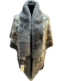 Платок-накидка с мехом