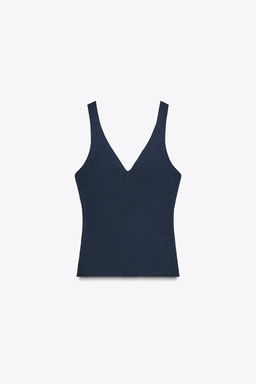 RIB KNIT TOP - Zara фото 5