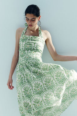 Vestido halter de popelina - H&m фото 6