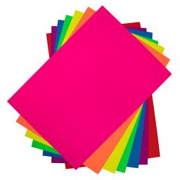 Лео Играй Картон цветной флуоресцентный LPCB-06 220 г/м2 A4 21 х 29.7 см 7 л. 7 цв  фото 5