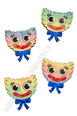 Лазерная вырубка из кожзама "Игрушка №5" (10 шт) несклеенная