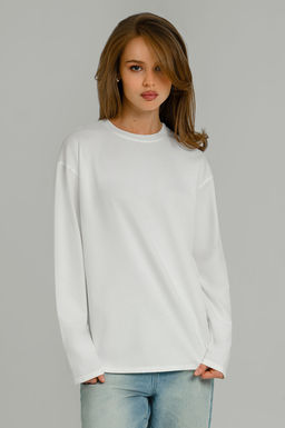 Арт. 12701/2 Лонгслив оверсайз 42-52 (6 шт) Цвет:молочный