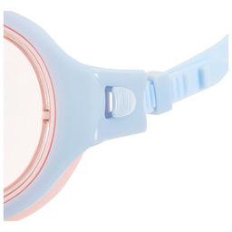 Маска для плавания детская ONLYTOP, беруши, цвет лиловый/кремовый