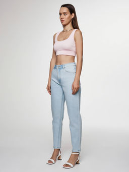 CONTE CON-620 Джинсы mom fit с высокой посадкой light blue