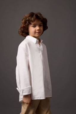 Erkek Cocuk Oxford Basic Uzun Kollu Gomlek